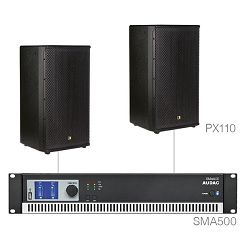 Audio sistem Audac Forte10.2 (Pojačalo SMA500, zvučnici PX110)