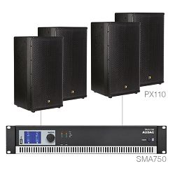 Audio sistem Audac Forte10.4 (Pojačalo SMA750, zvučnici PX110)