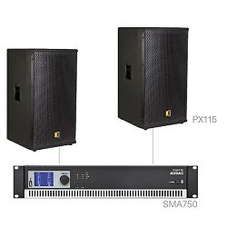 Audio sistem Audac Forte15.2 (Pojačalo SMA750, zvučnici PX115)