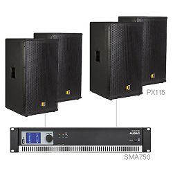 Audio sistem Audac Forte15.4 (Pojačalo SMA750, zvučnici PX115)