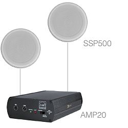 Audio sistem Audac Purra5.1 (Pojačalo AMP20, zvučnici SSP500)