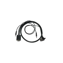 VGA i stereo audio kabl Kramer C-GMA/GMA(90)-3 (Male - 90° Male ) 0,9 m