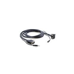 VGA i stereo audio kabl Kramer C-GMA/GMA(90-UP)-3 (Male - 90° Male ) 0,9 m
